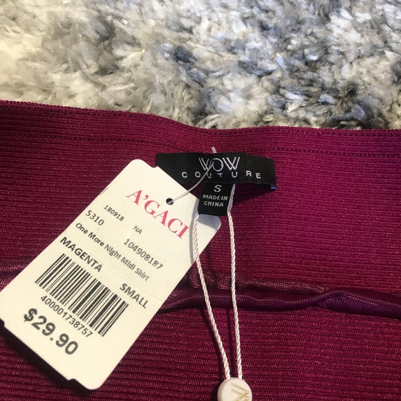 Purple/ Magenta midi Skirt size Small - Picture 3 of 4